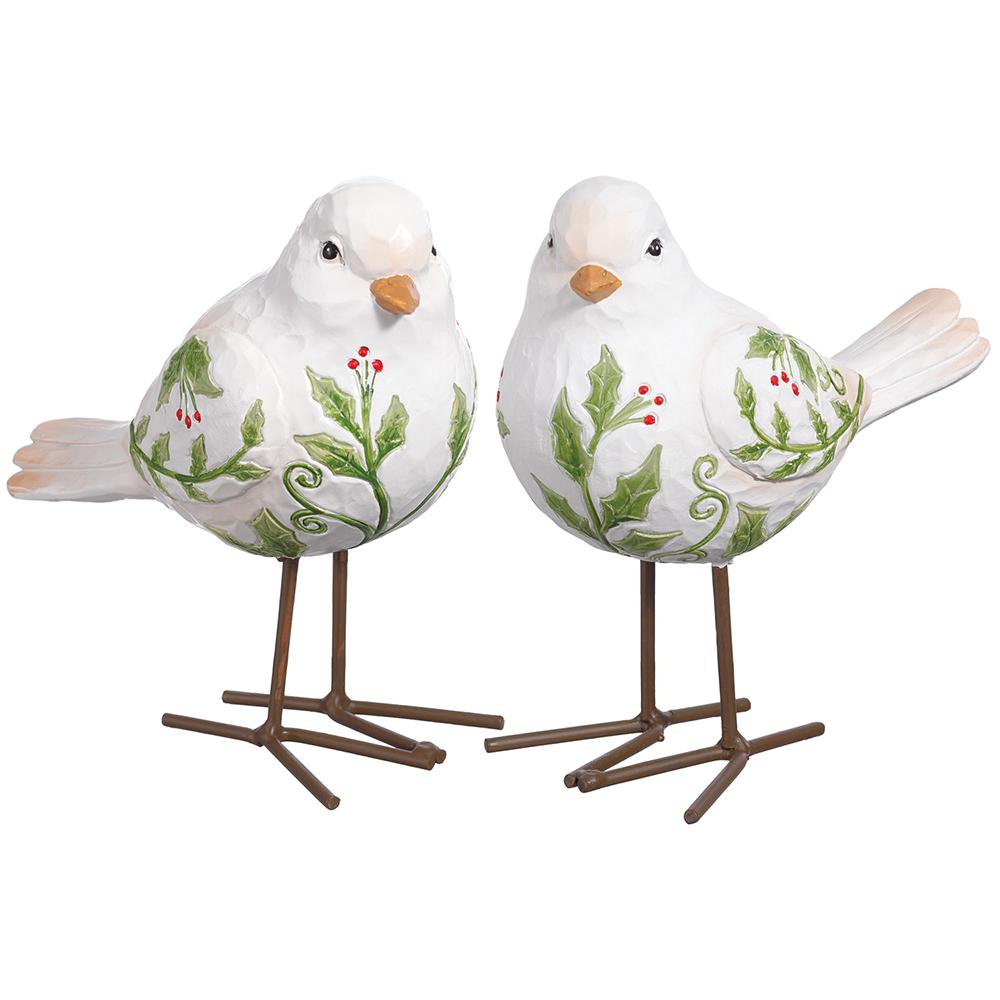 Holly Bird Christmas Set of 2