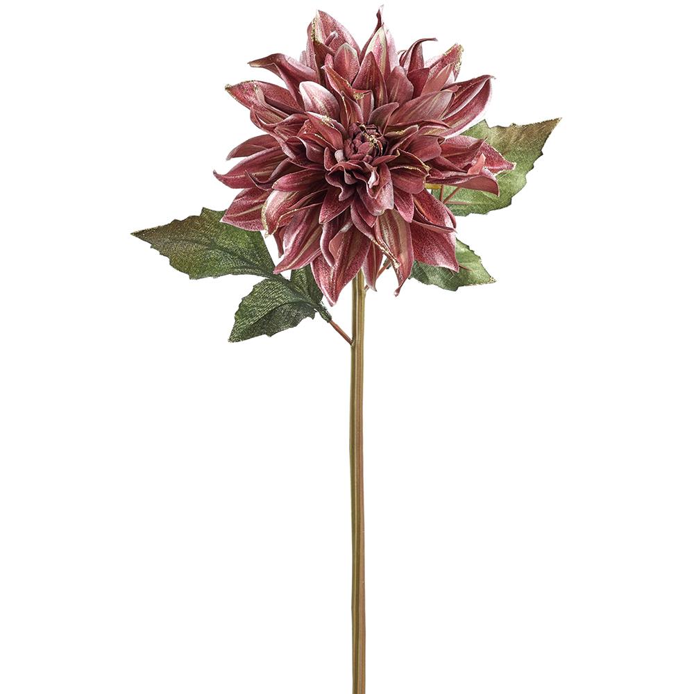 Glittered Metallic Dahlia Spray