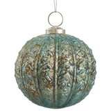 Antiqued Seafoam Glass Ornament