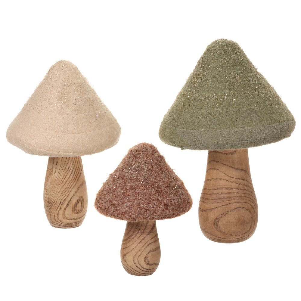 Happy Day Mushroom Set of 3