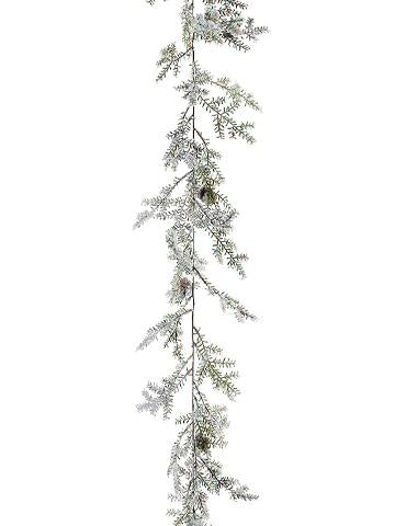 6' Ice Cedar Pine Garland