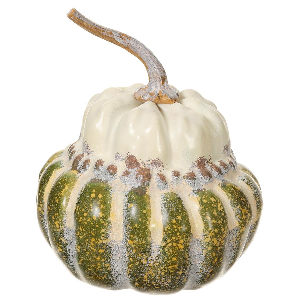 8.5" Green & Cream Acorn Squash