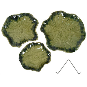 L) Dia.17.5 x 4",M) Dia.15 x 3.5",S) Dia.11 x 3"
Ceramic  High Glossy Grass Green Finish