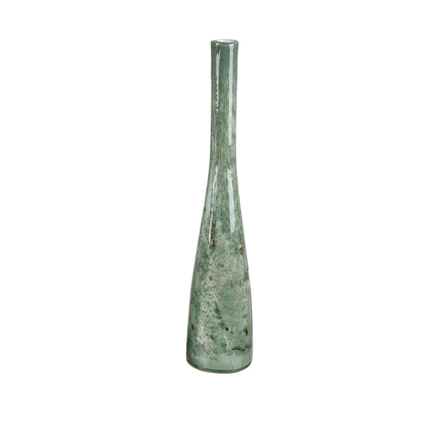 Summit Small Slim Vase  Dia.3.5 x 18",Glass  Antique Sage Green Finish