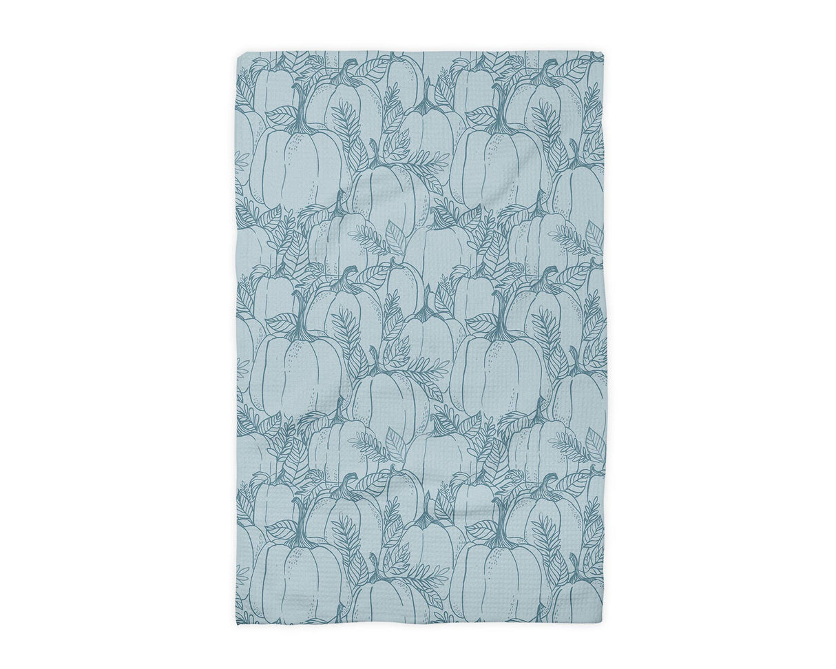 Blue Pumpkin Chinoiserie Toile Tea Towel
