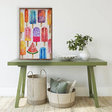 24" Colorful Popsicles Wood Art