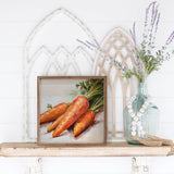 Bunch Of Carrots Whitewash Wood Art
