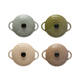 Stoneware Mini Baker & Lid- 4 Colors