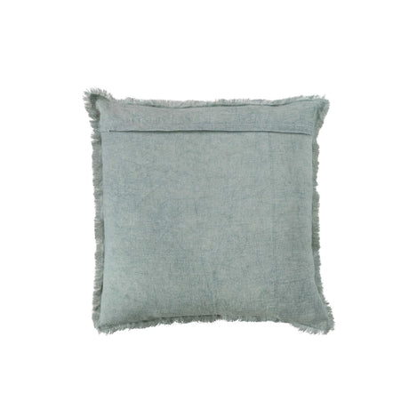 Mint Square Stonewashed Linen Pillow