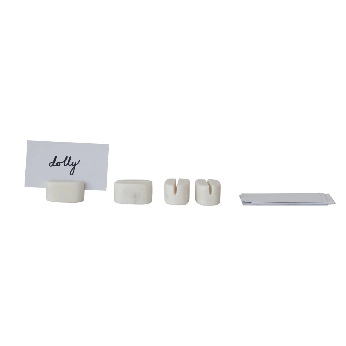 Marble Place Card/Photo Holders Set of 4