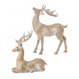 Resin Winter Chalet Deer - 2 Sizes
