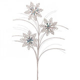 White Glitter Snowflake Spray