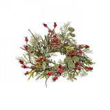 Frost Mixed Greens Candle Ring