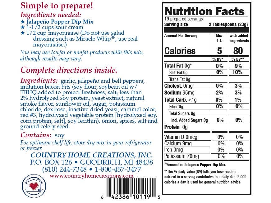 Jalapeno Popper Dip Mix