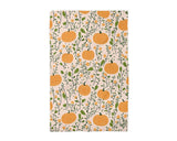 Pumpkin Fall Botanical Floral Tea Towel