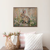 Spring Bunny Wood Art