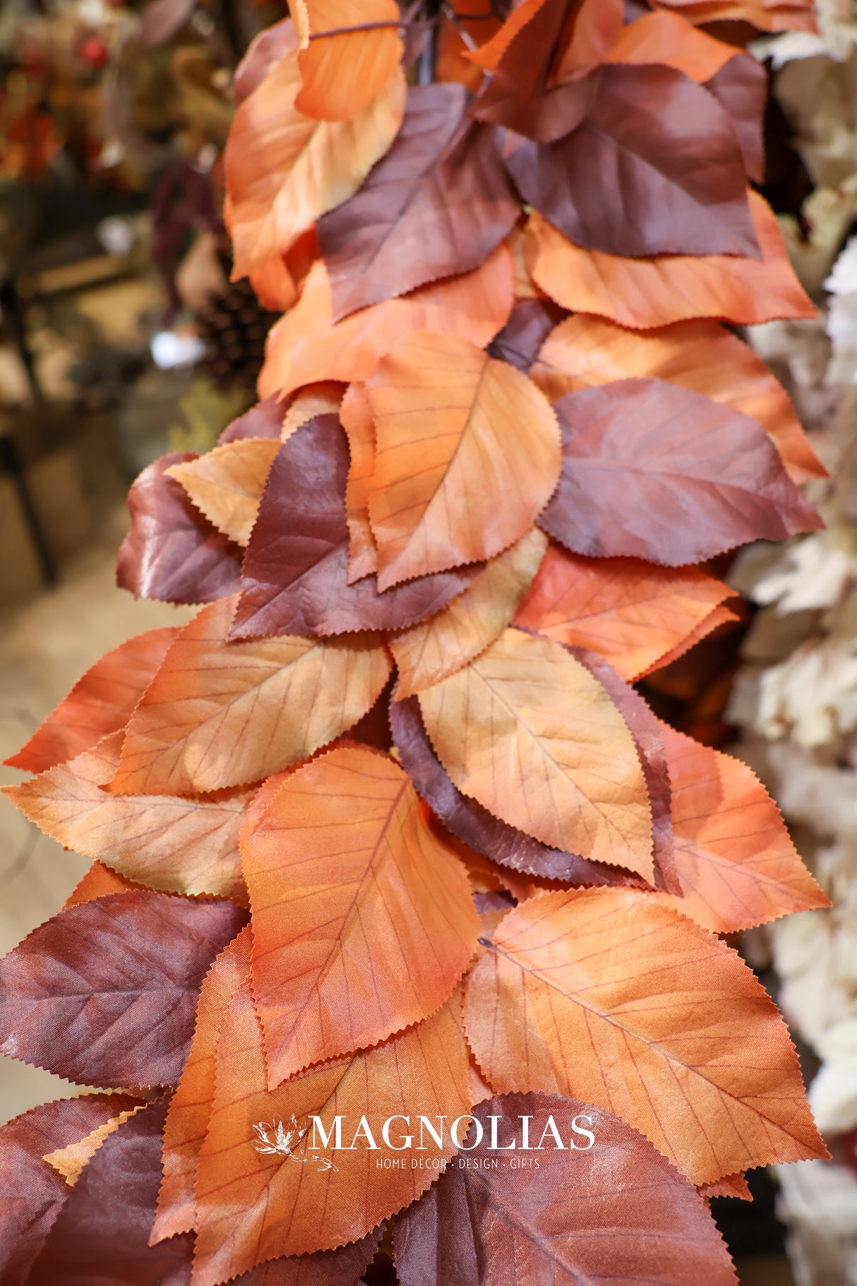 60" Turning Leaves Salal Garland