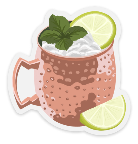 Moscow Mule Cocktail Sticker