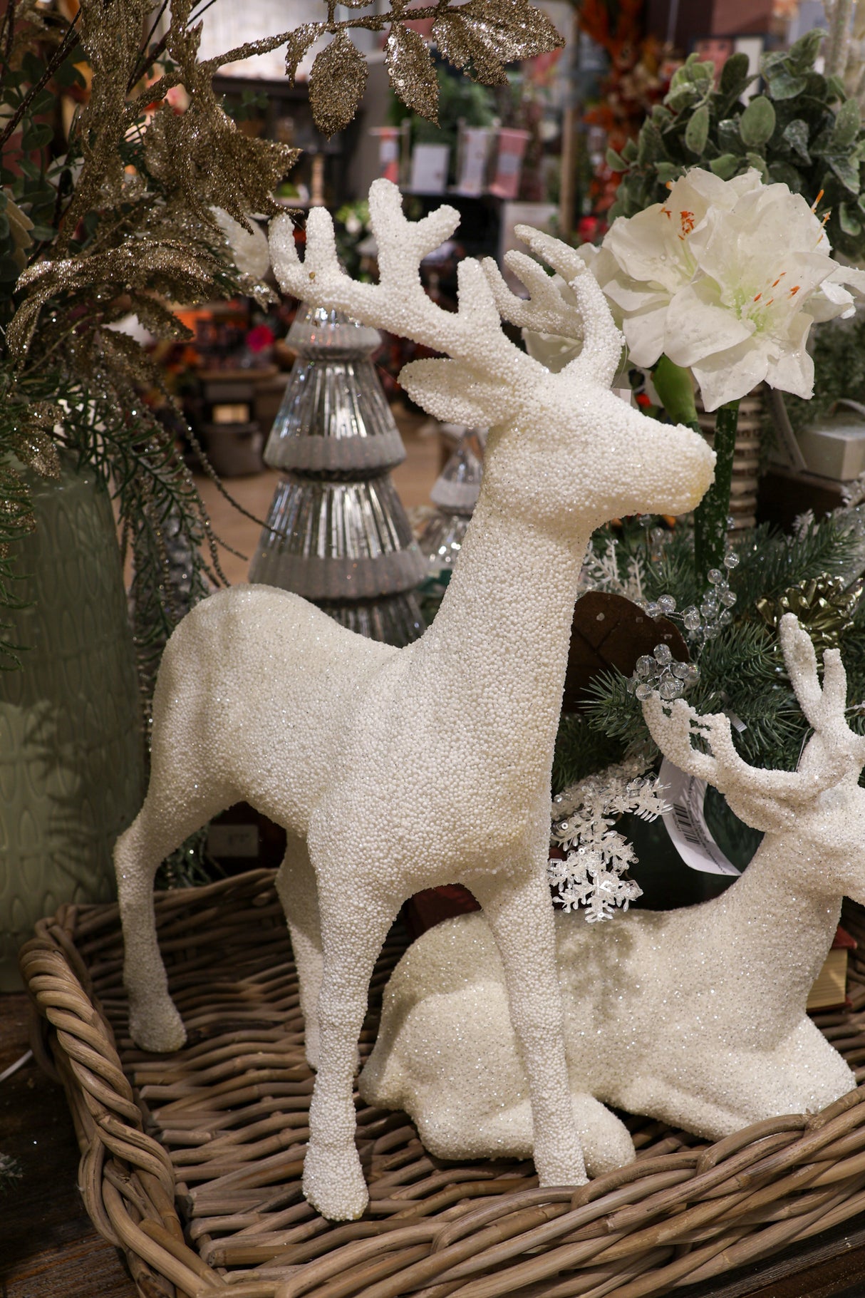 17" White Reindeer