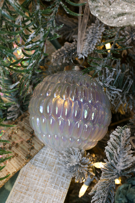 Coastal Glass Ball Ornament