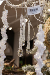 Frosted Drop Ornaments Set of 3