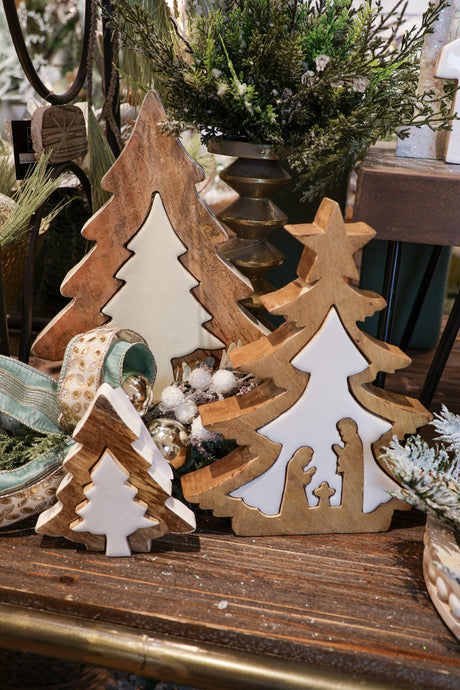 Wood & Enamel Tree Nativity Puzzle