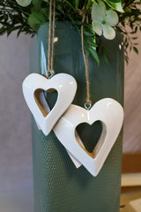 Enamel Cutout Heart Hanger -2 Sizes