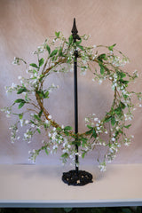 24" White Fairy Blossom Wreath