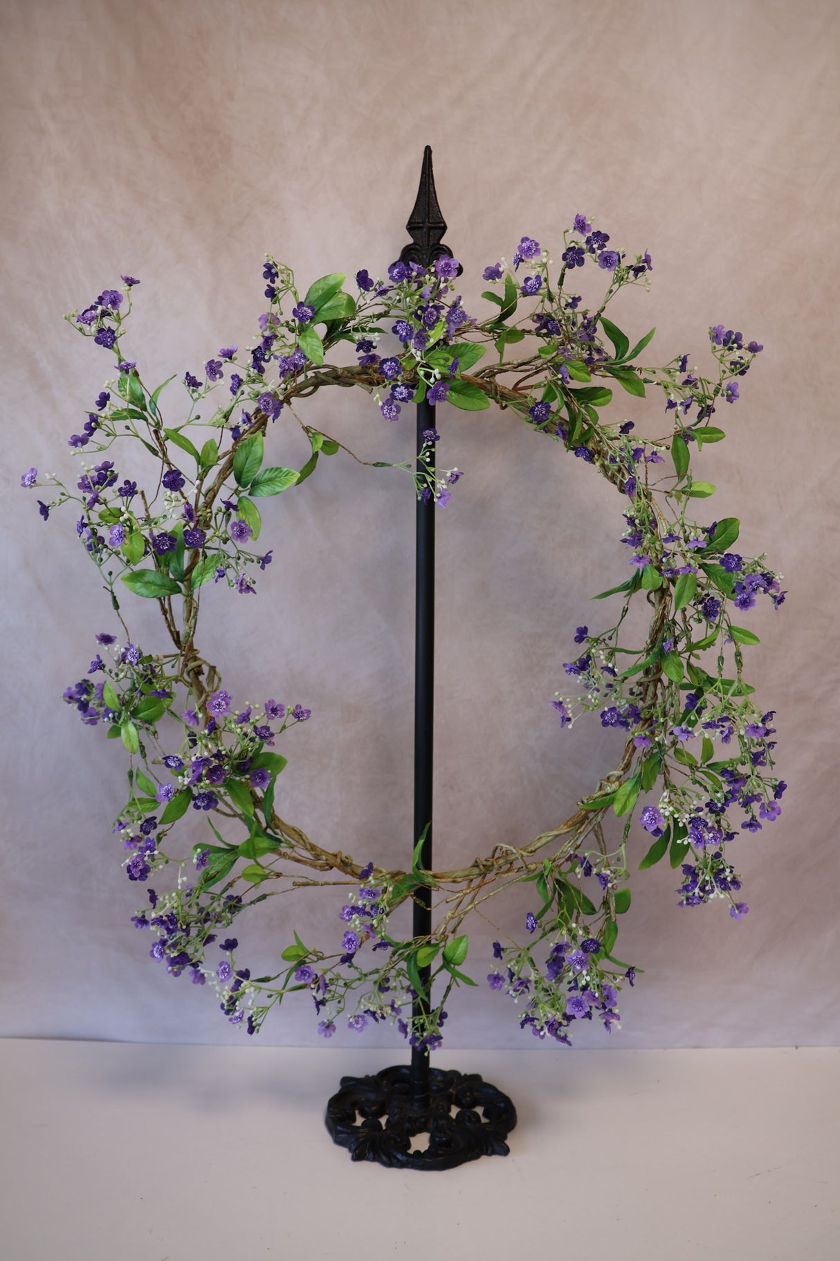 24" Purple Fairy Blossom Wreath