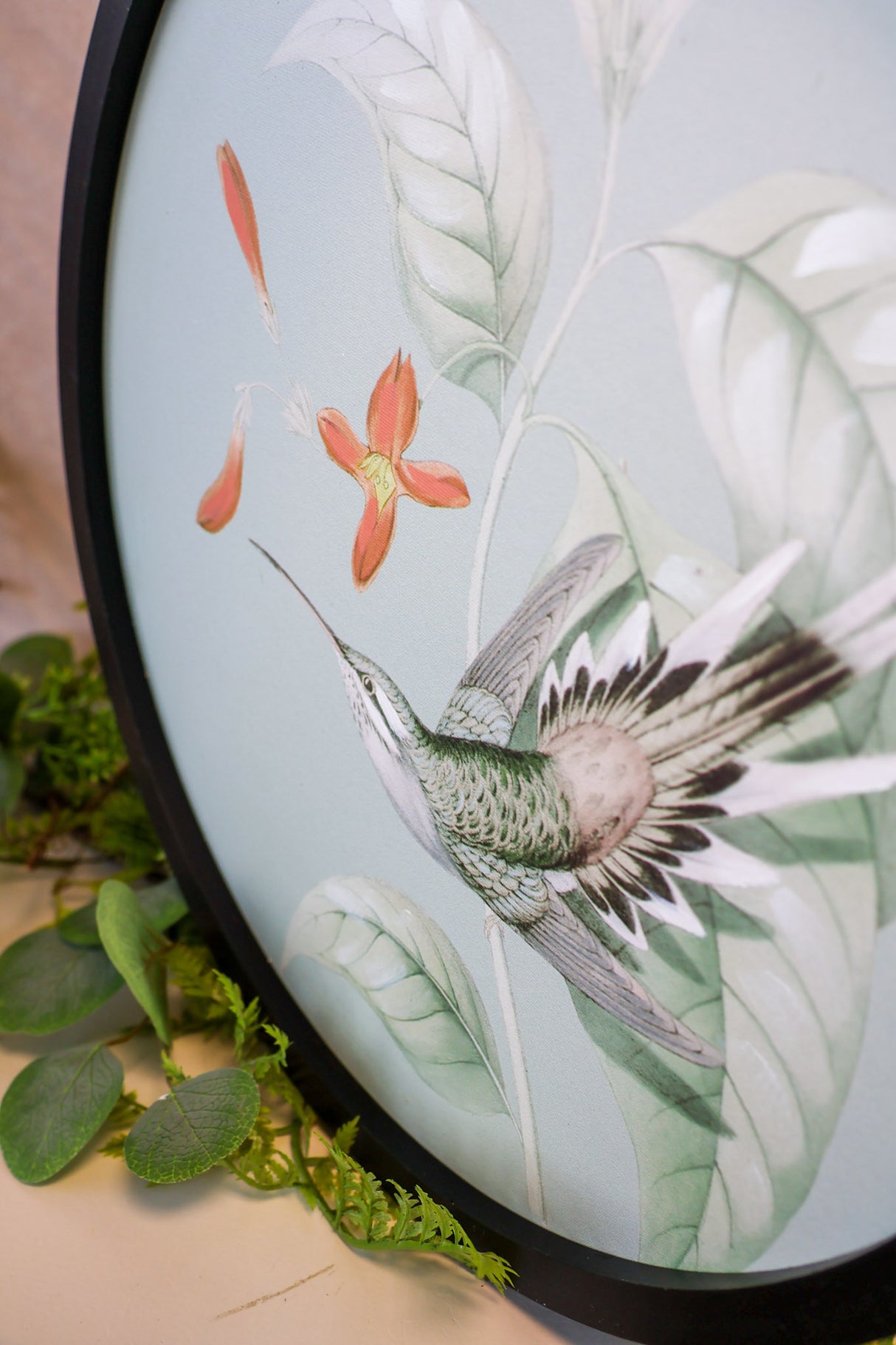 Round Hummingbird Print - 2 Styles