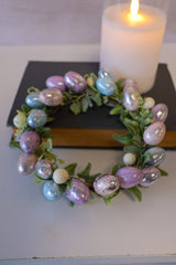 6" Vintage Chocolate Egg Candle Ring