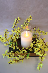 14" Wild Forsythia Candle Ring