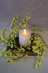 14" Wild Forsythia Candle Ring