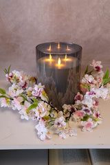 14" Blush Cherry Blossom Candle Ring