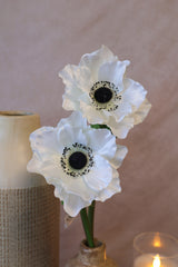 New Castle White Anemone Spray