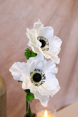 New Castle White Anemone Spray