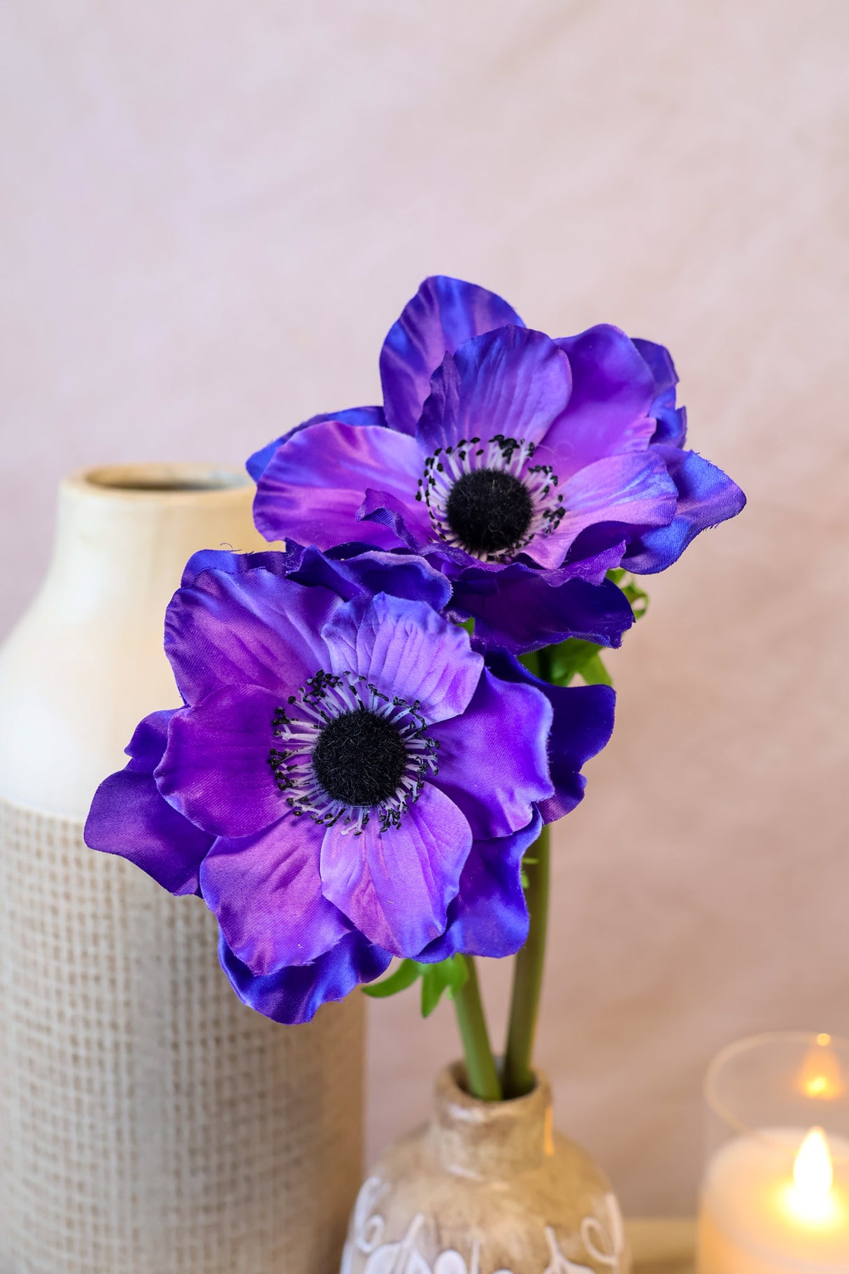 New Castle Purple Anemone Spray