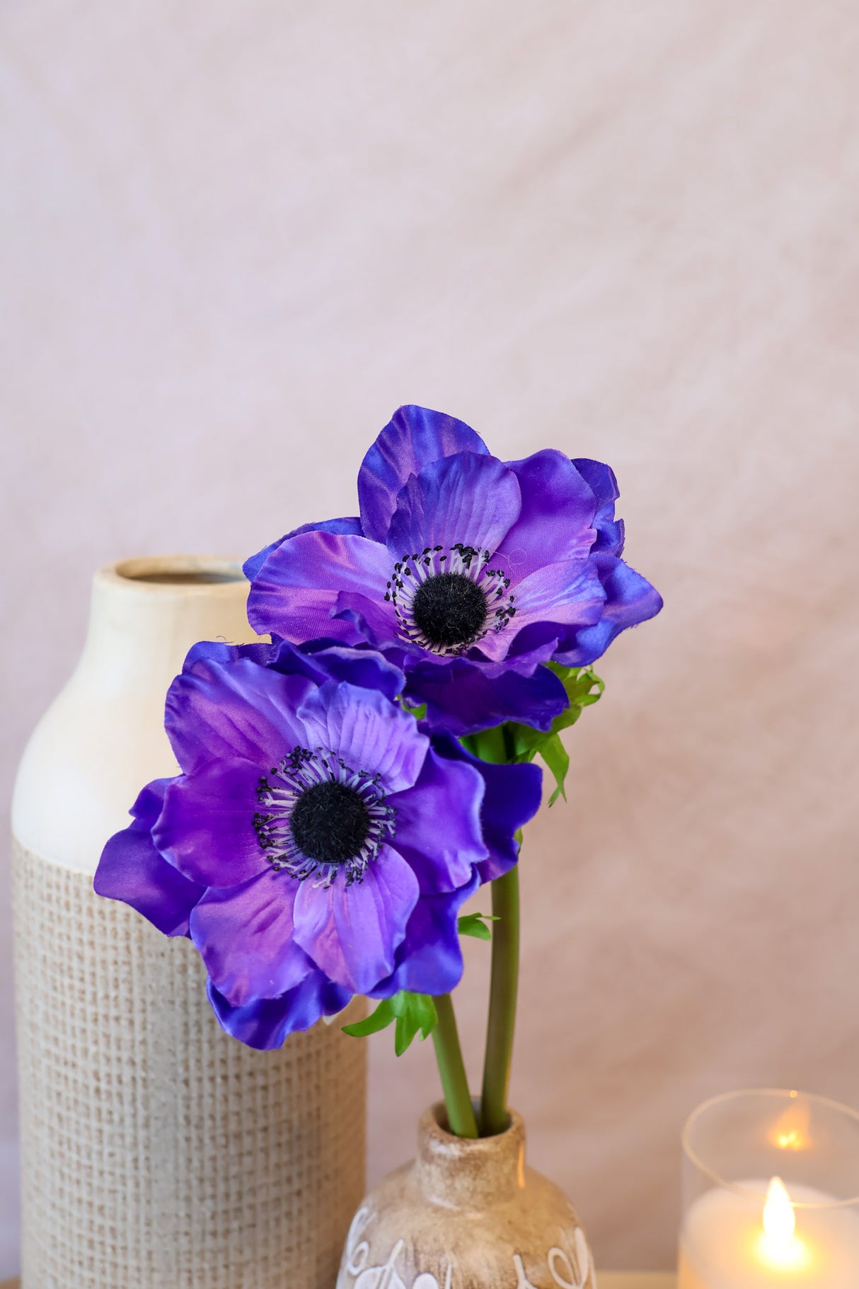 New Castle Purple Anemone Spray