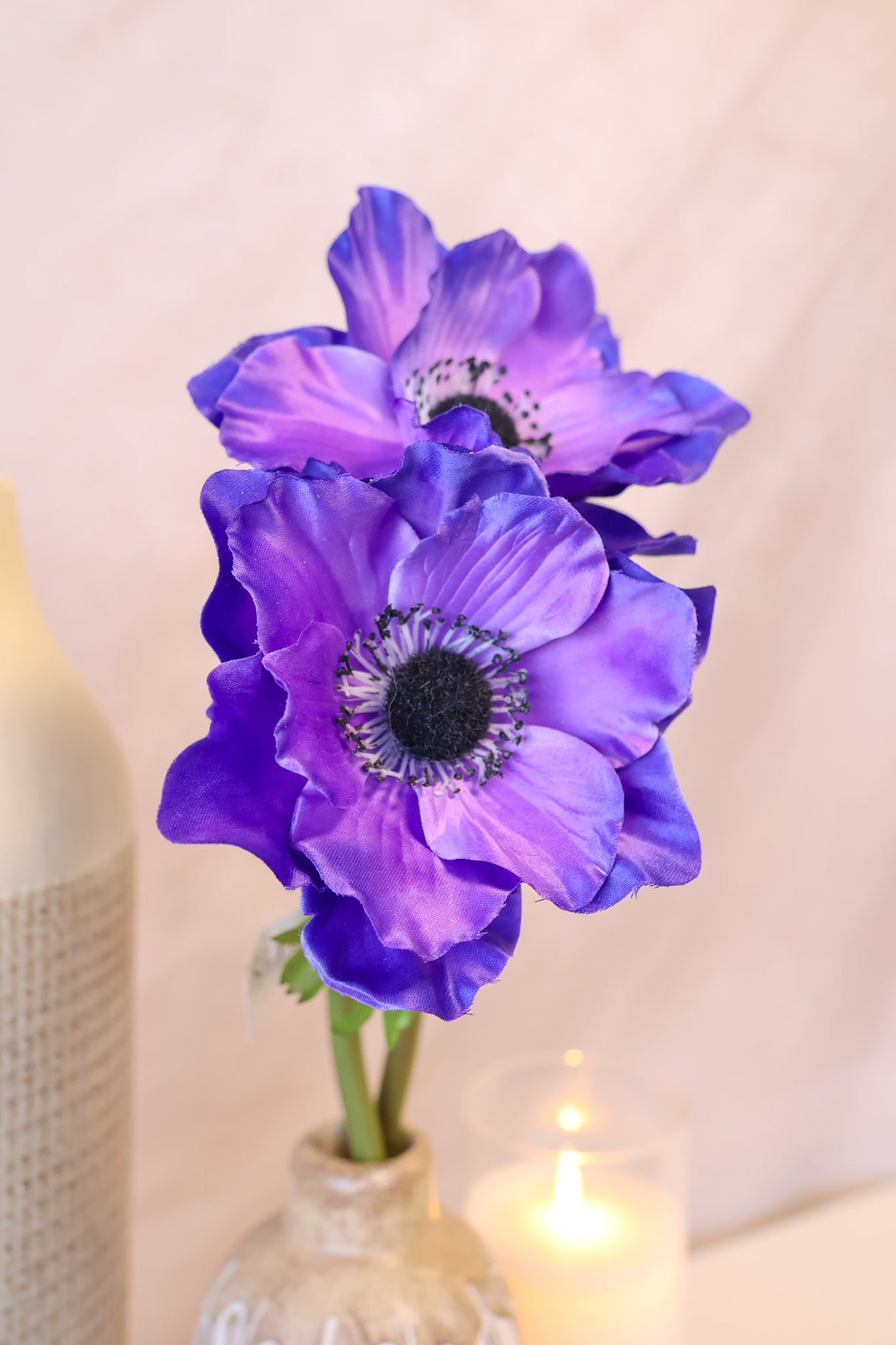 New Castle Purple Anemone Spray