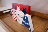 Patriotic Block Sign -2 Styles