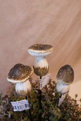 Resin Grey Mushroom Pick -3 Styles