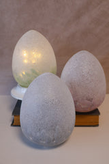 Glass Lighted Speckle Egg- 3 Colors