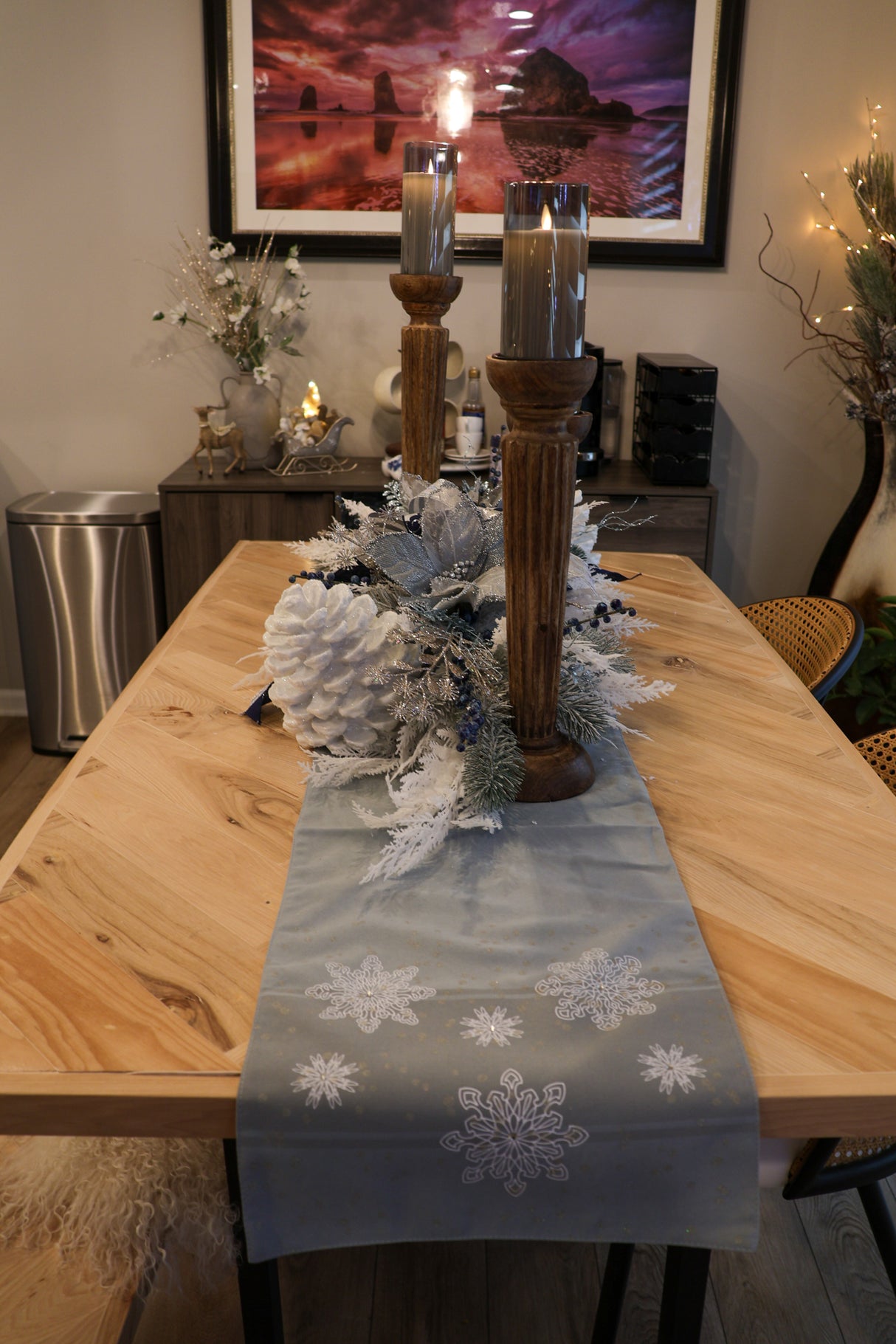 Snowy Serenade Table Runner