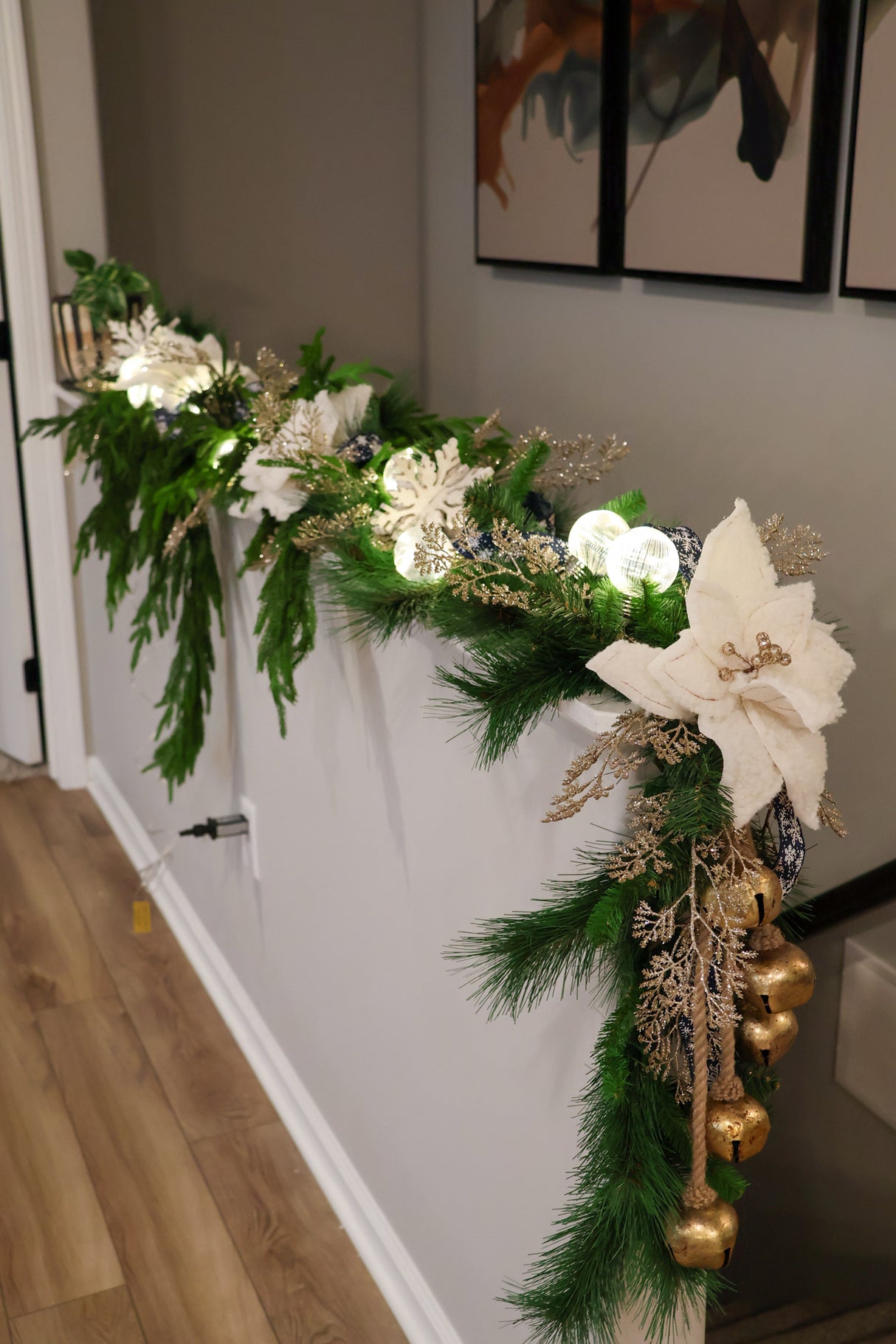 Real Touch Norfolk Pine Dripping Garland