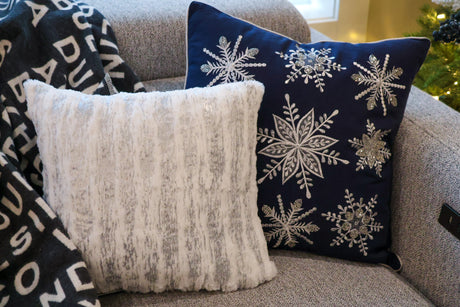 Glistening Snowflake Pillow