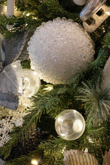 Snowball Beaded Ornament