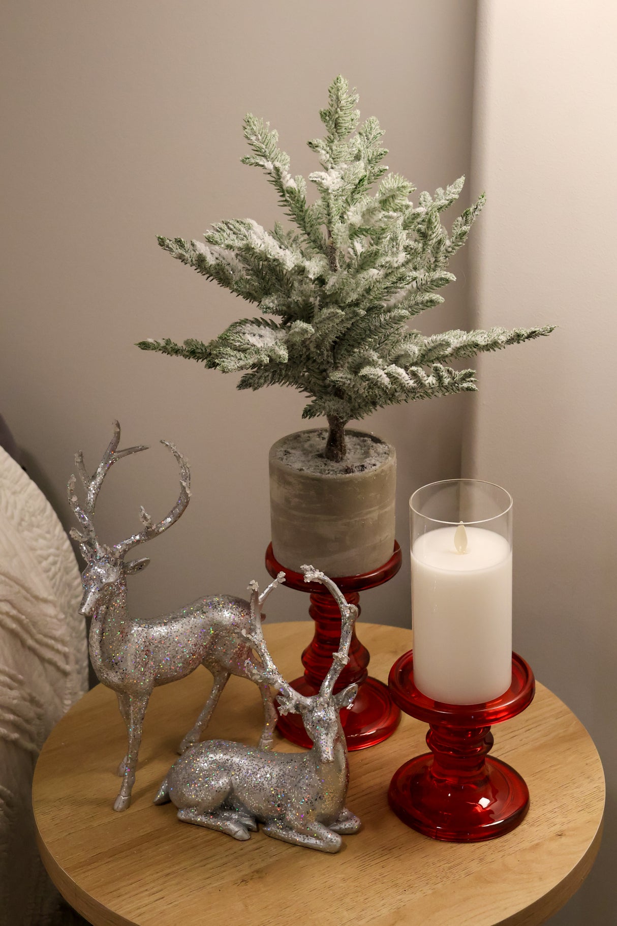 Snow Pine Potted Tree