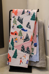 Winter Holiday Tea Towel