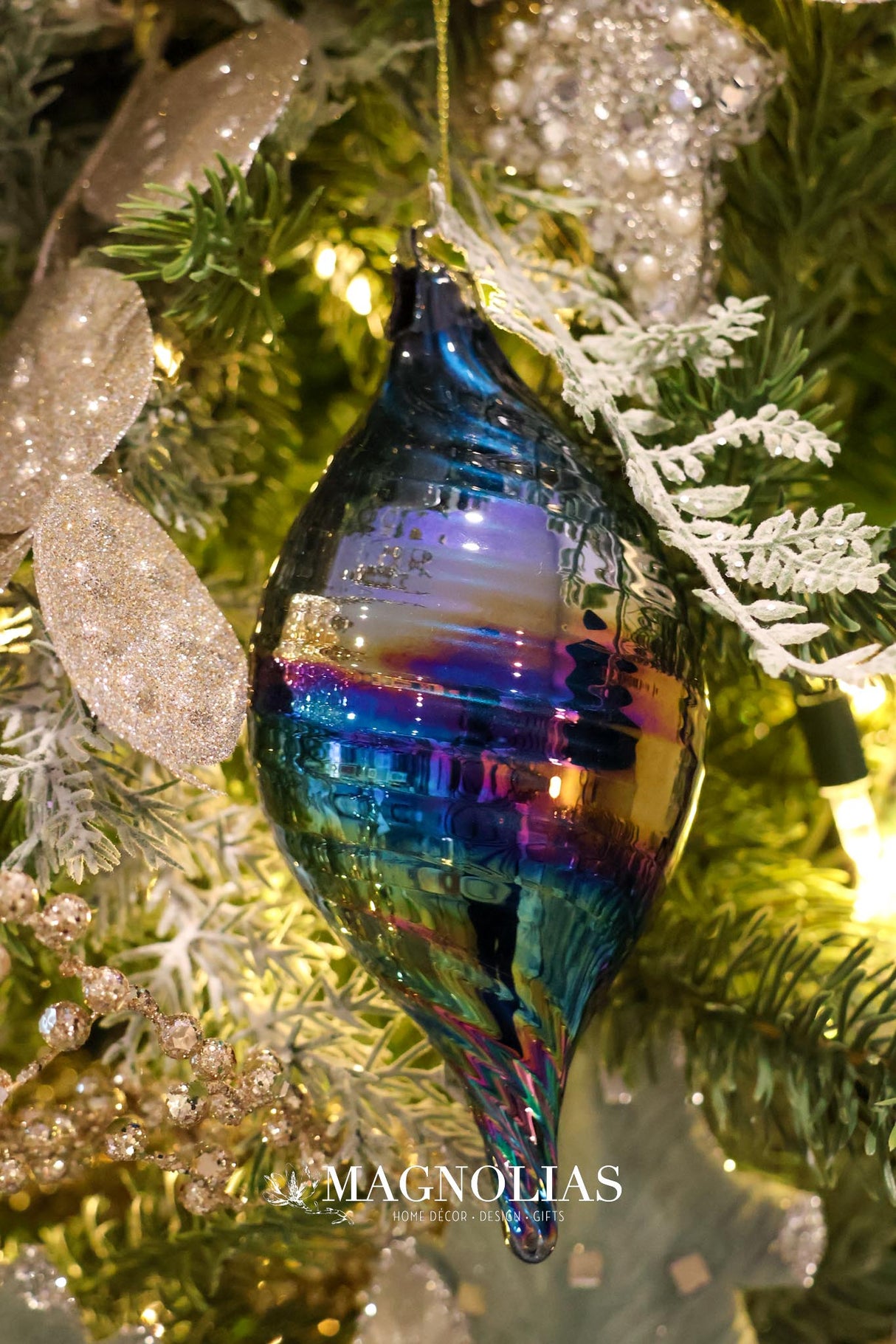 Elegant Holiday Glass Ornament - 2 Styles  I