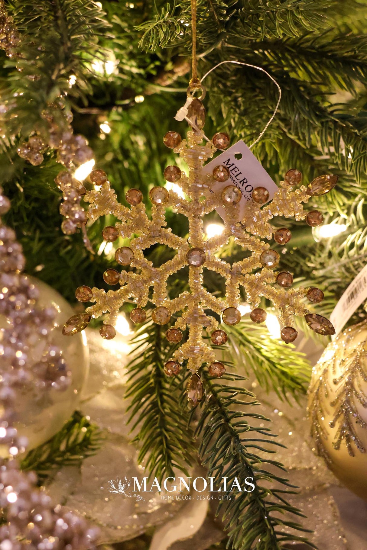 Gold & Iron Snowflake Ornament Set